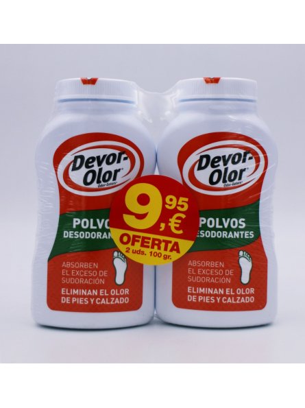 Devor-Olor Polvos Desodorantes 100 gr Duplo