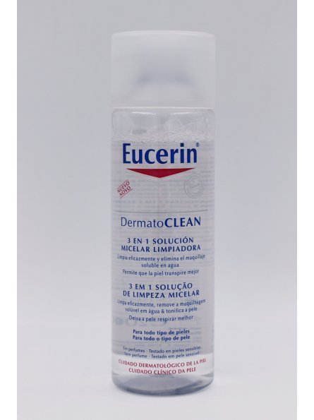 eucerin dermatoclean solución micelar limpiadora 200 ml
