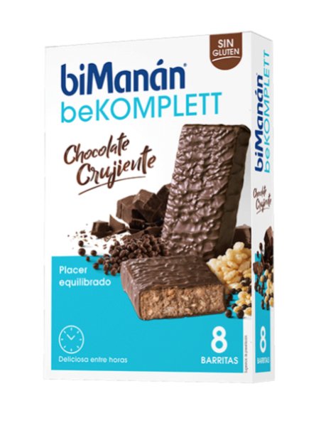 biManán beKOMPLETT Chocolate Crujiente Barritas