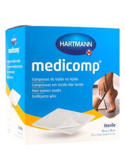 Medicomp 10x10cm 50 gasas