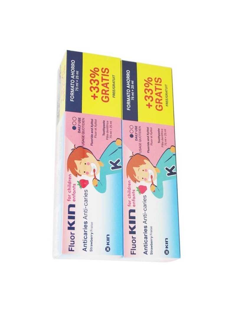 Fluor Kin Infantil Pasta Dentífrica 100 ml Duplo