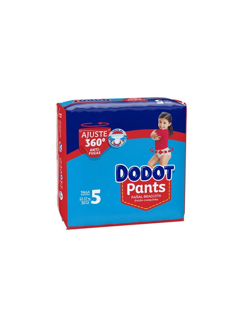 Dodot Pants (braguitas) de aprendizaje talla 7 para bebés de + dodot Pants  30 uds 17 kilogramos