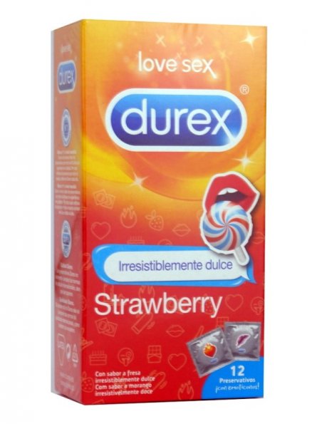 Durex Strawberry 12 unidades