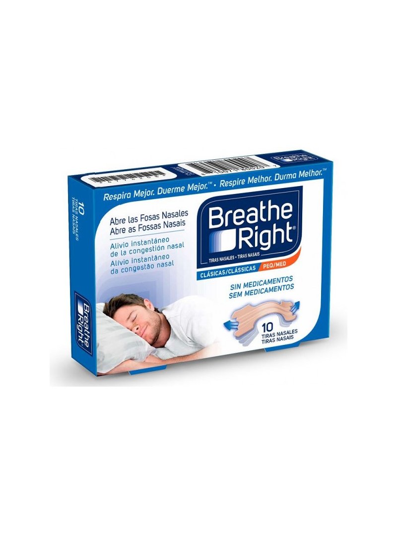 Breathe Right Clásicas 10 tiras nasales