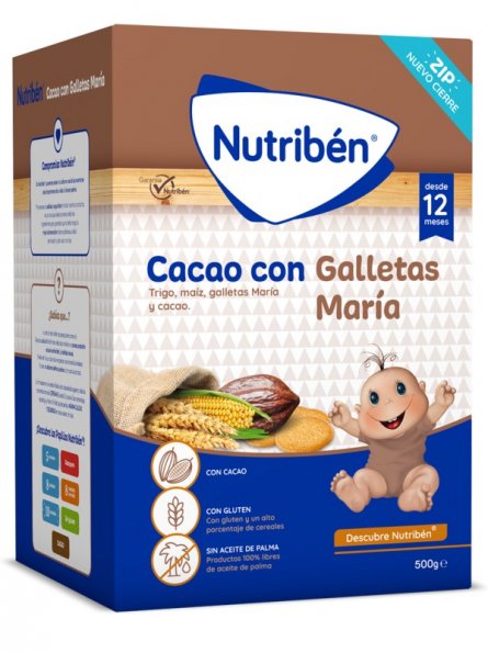 Nutribén Cacao con Galletas María