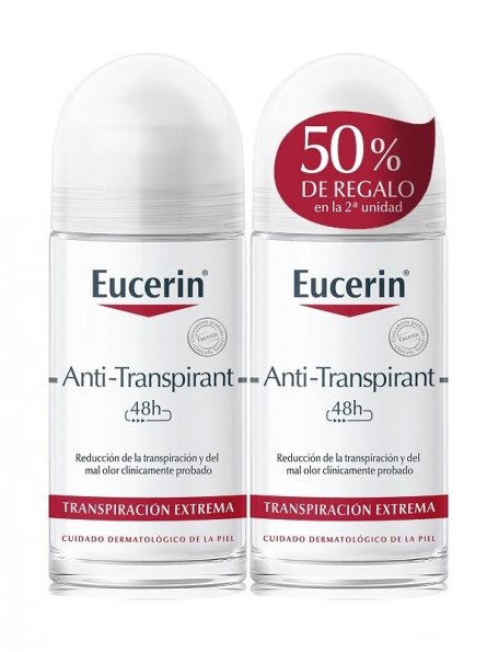 Eucerin Antitranspirante 48h Roll-On Duplo