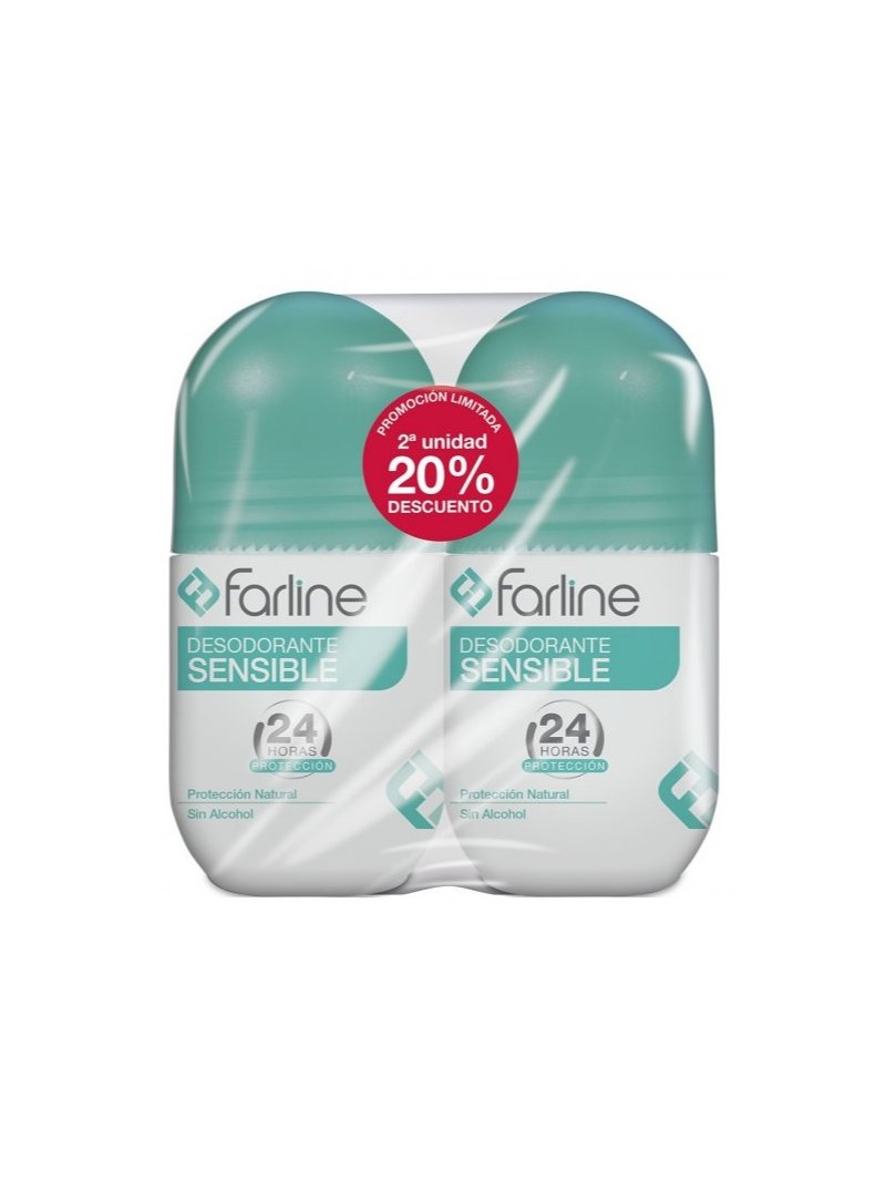 Farline Desodorante Sensible 24h Duplo