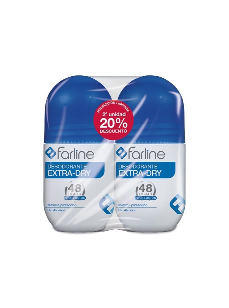 Farline Desodorante Extra-Dry 48h Duplo