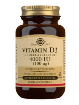 Solgar Vitamina D3 4000 IU  60 cápsulas
