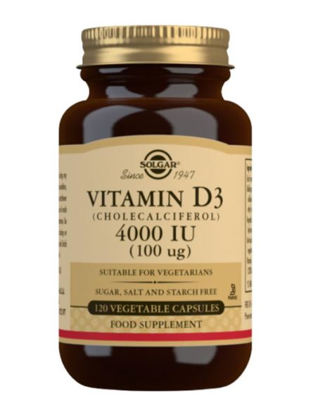 Solgar Vitamina D3 4000 IU 120 cápsulas