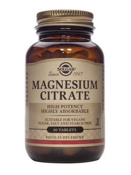 Solgar Citrato de Magnesio  60 comprimidos