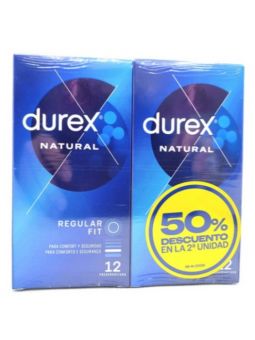 Durex Natural 12 unidades Duplo