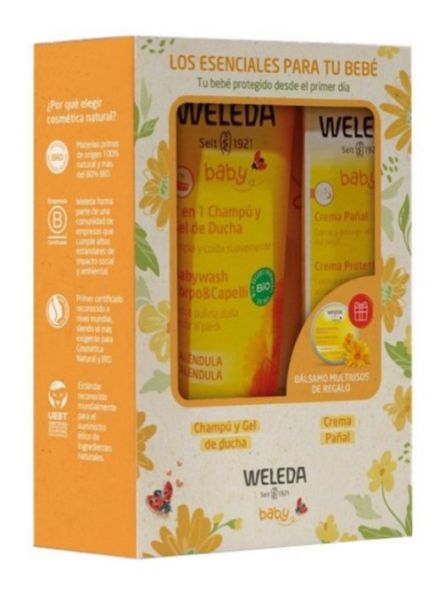 Weleda - Pack soins toilette bébé au calendula weleda - Bébé & Enfant -  Lalla Nature
