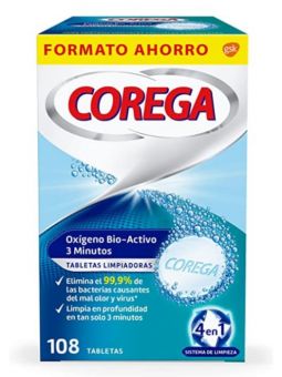 Corega Oxigeno Bio-Activo 108 tabletas