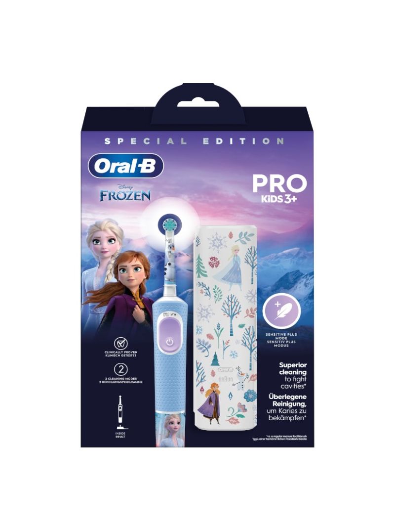 Oral-B Pro Kids 3+ Frozen Cepillo De Dientes Estuche Cepillo de dientes  eléctrico infantil limpieza suave y eficaz