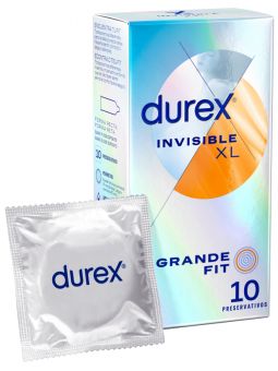Durex Invisible XL 10 unidades