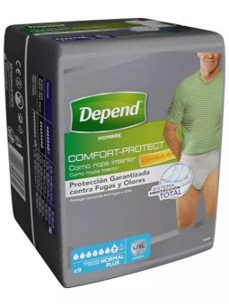 Depend Hombre Comfort-Protect Normal Plus Talla L/XL