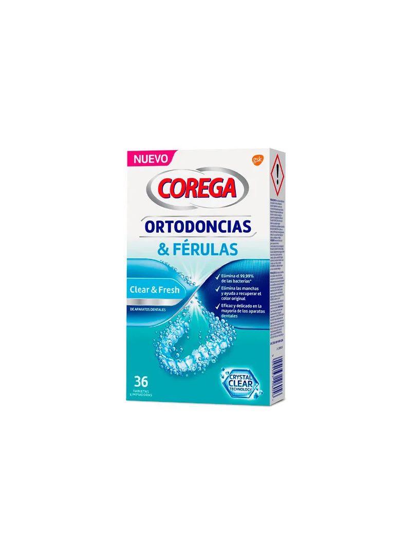 Corega Ortodoncias y Férulas 36 tabletas