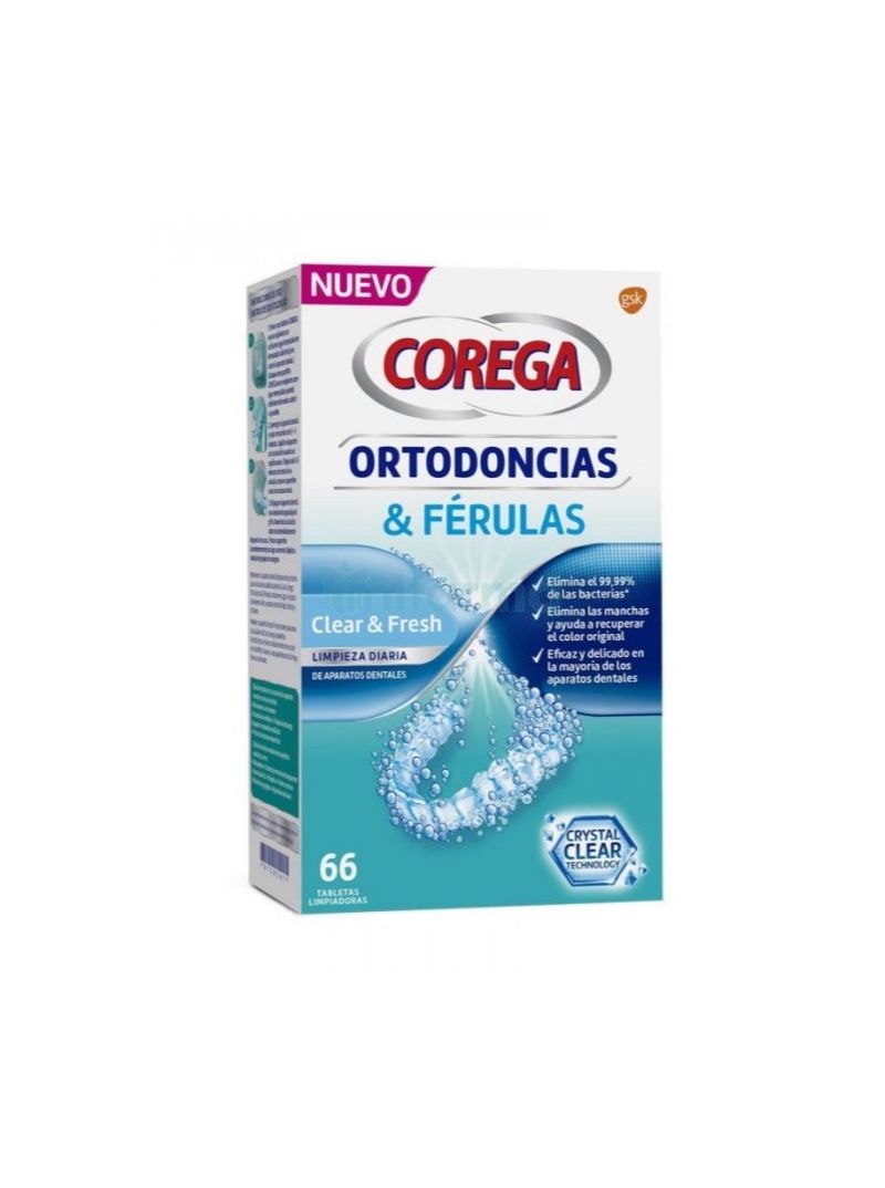 Corega Ortodoncias y Férulas 66 tabletas