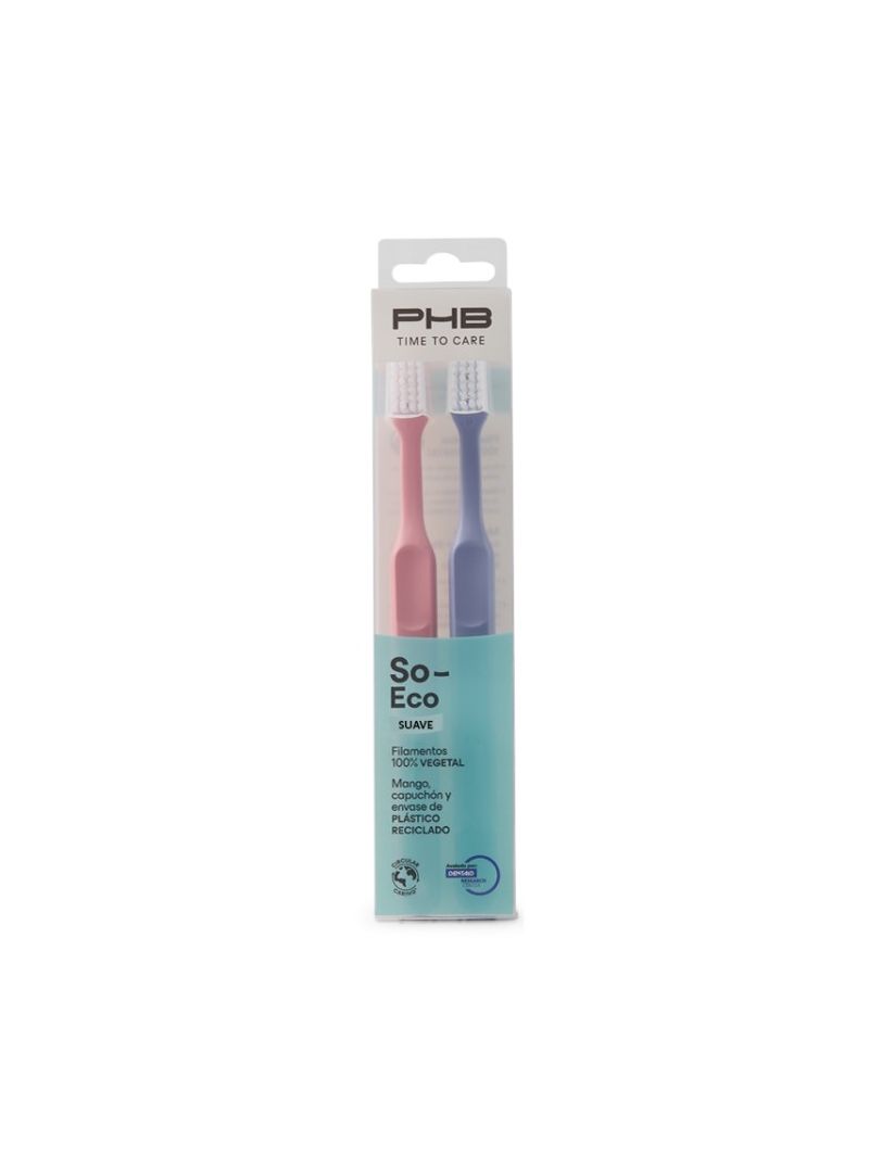 PHB So-Eco Suave Cepillo Dental Duplo