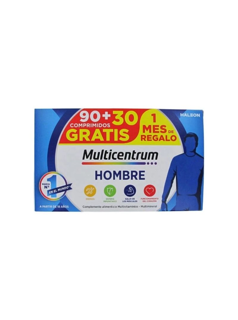 Multicentrum Hombre Pack 90+30 comprimidos