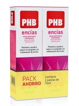 PHB Encías Pasta Dentífrica 75 ml Duplo