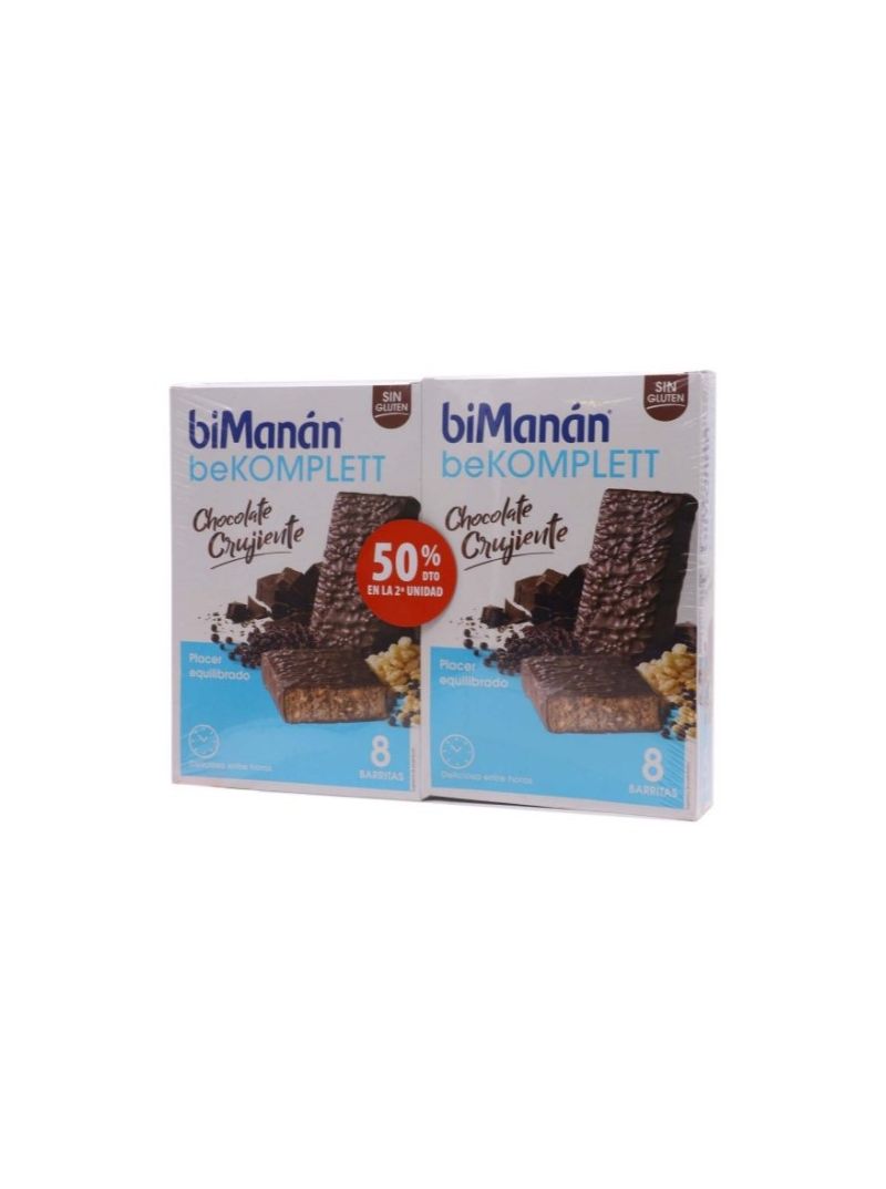 biManán beKOMPLETT Chocolate Crujiente Barritas Duplo