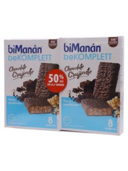 biManán beKOMPLETT Chocolate Crujiente Barritas Duplo
