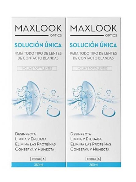 Maxlook Optics Solución Única 360 ml Duplo