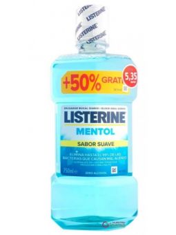 Listerine Mentol Sabor Suave 750 ml