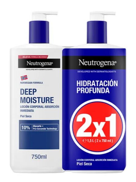 Neutrogena Hidratación Profunda Loción Corporal 750 ml Duplo