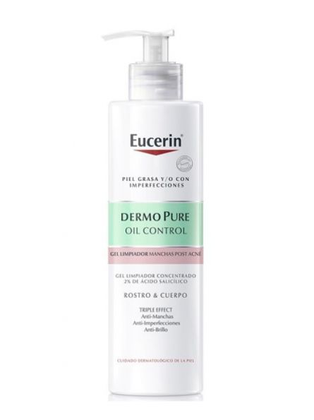 DermoPure Oil Control Gel Limpiador Triple Efecto 400 ml