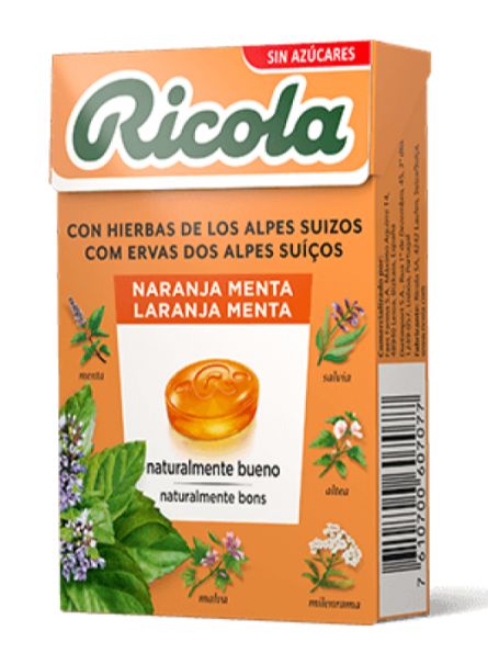 Ricola Naranja Menta Caramelos 50 gr