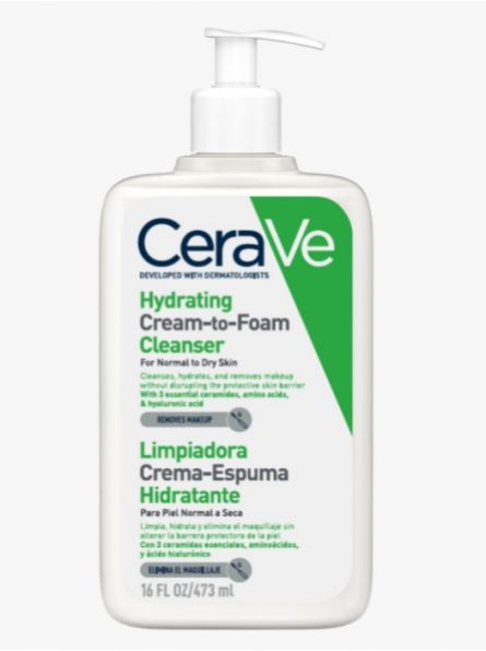 CeraVe Limpiadora Crema-Espuma Hidratante 473 ml