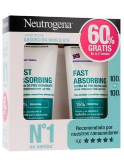 Neutrogena Crema de Pies Absorción Inmediata 100 ml Duplo