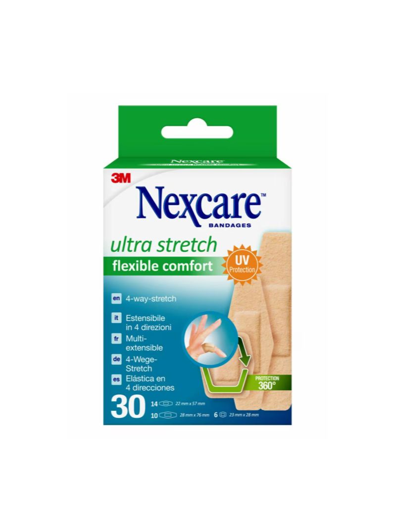 Nexcare Ultra Stretch Flexible Comfort 30 unidades surtidas