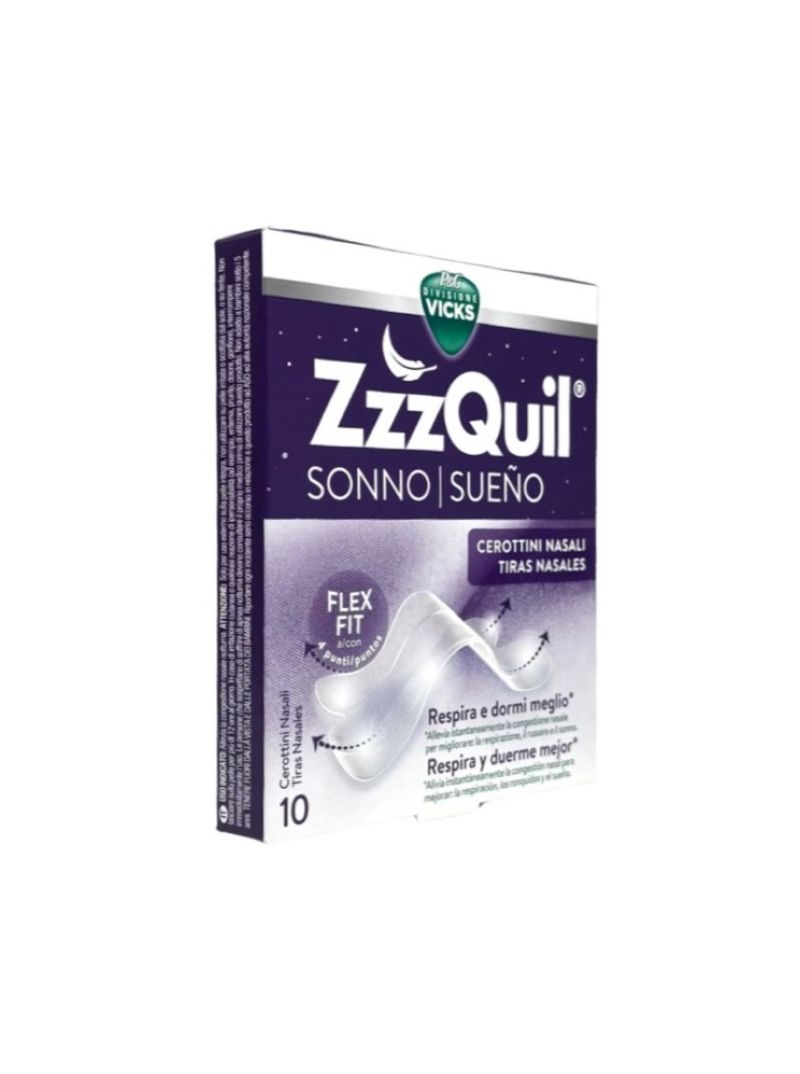 ZzzQuil Sueño Tiras Nasales 10 unidades