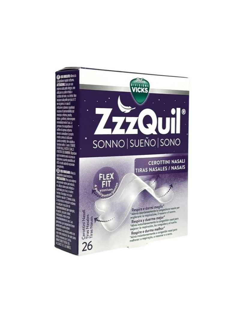 ZzzQuil Sueño Tiras Nasales 26 unidades